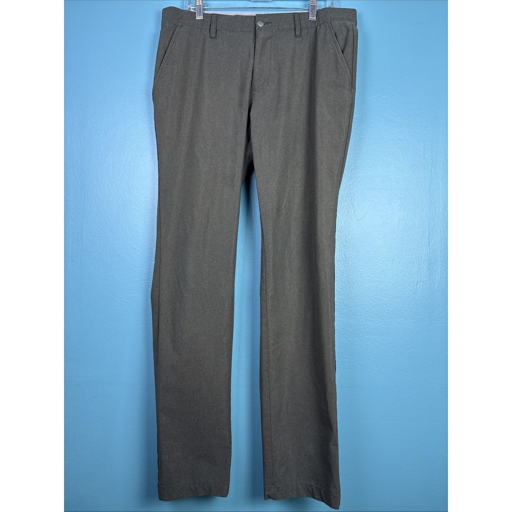 Adidas 34x34 Golf Pants Herringbone Gray Preppy Old Money Stretch Performance